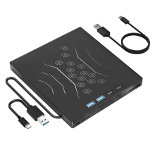 Externes CD/DVD-Laufwerk USB 3.0 Tragbarer CD-Brenner für PC und Laptop
