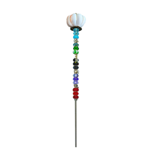 Perlenbesetzte Gartenstecker, handgefertigter Feenstab-Gartenstecker A
