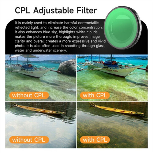 Ensemble de filtres pour objectifs Nano CPL+ND8+ND16 1