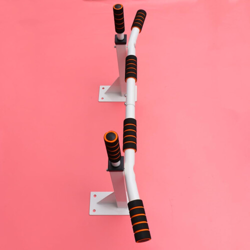 1 x training bar, pullup bar, white 1