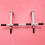 1 x training bar, pullup bar, white 3