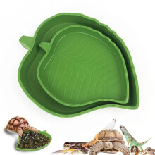 Wassernapf-Set für Reptilien, 2-teilig, Futternapf für Schlangen, Schildkröten und Geckos, aus robustem