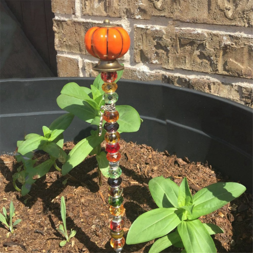 Perlenbesetzte Gartenstecker, handgefertigter Feenstab-Gartenstecker A 2