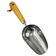 1 Piece Garden Shovel with Wooden Handle, Robust Hand Trowel for Gardening, Digging and Planting, Extra Thick Design for LongLasting Use