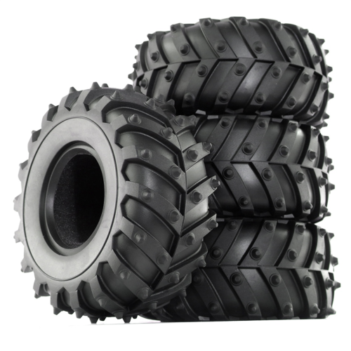 4 pneus de 128 mm pour camion SCX10 ///
