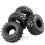 4 pneus de 128 mm pour camion SCX10 /// 2
