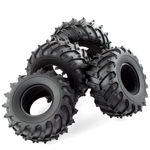 4 pneus de 128 mm pour camion SCX10 /// 1