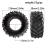 4 pneus de 128 mm pour camion SCX10 /// 4