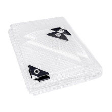 Bâche transparente pour serre, bâche imperméable robuste de 1,8 x 2,4 m