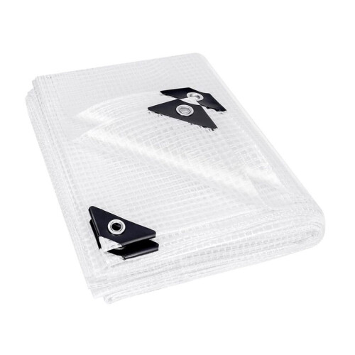 Bâche transparente pour serre, bâche imperméable robuste de 1,8 x 2,4 m