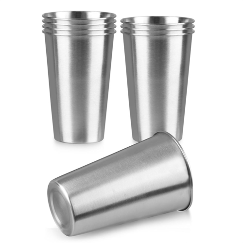8er-Pack Edelstahlbecher (0,47 l), Edelstahlbecher