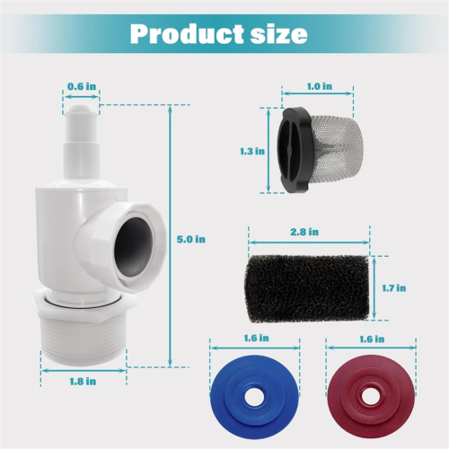 Conector de pared universal para limpiador de piscinas 9-100-9001 1