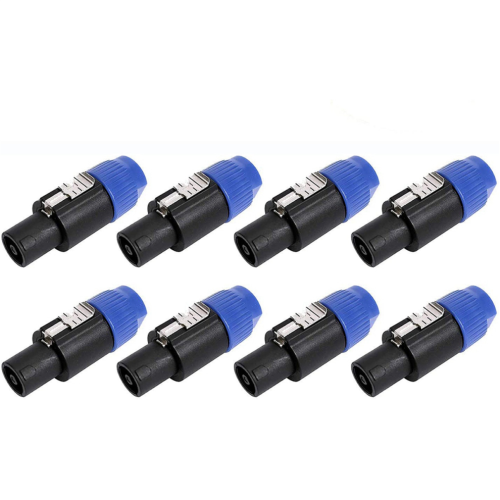 8er-Pack Audiokabel-Adapterstecker, 4-poliger Lautsprecherstecker 1
