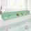 Paraspruzzi per vasca da bagno per bambini, in silicone, colore verde. 2