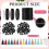 15 Sets Silicone Beaded Ring Making Kit for DIY Keychain Beads 3