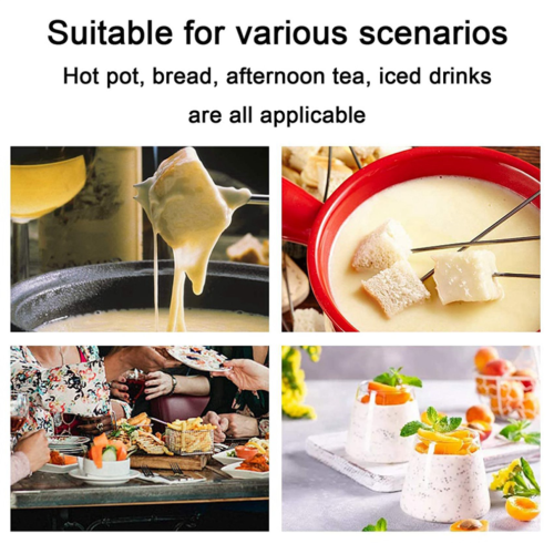 Σετ στικ τυριού fondue για τυρί, πιρούνια fondue από ανοξείδωτο ατσάλι 1