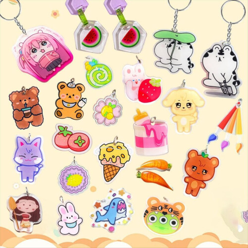 Kit de porte-clés en feuilles de plastique rétractable, 234 pièces 2