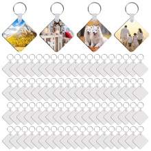 240 porte-clés vierges pour sublimation, double face, 80 g/m² MDF