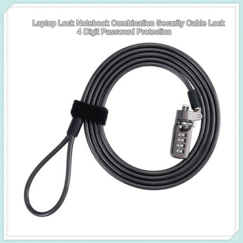 4 Digital Universal Lock USB Laptop Security Cable Lock for Computer 2
