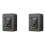 2x 5-in-1 luchtkwaliteitsmonitor, USB oplaadbare CO2-detector, zwart 1