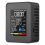2x 5-in-1 luchtkwaliteitsmonitor, USB oplaadbare CO2-detector, zwart 2