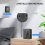 2x 5-in-1 luchtkwaliteitsmonitor, USB oplaadbare CO2-detector, zwart 3