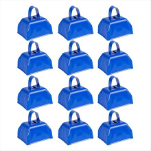 Cencerros de metal azules para animar a los vacas: 12 cencerros de metal azules