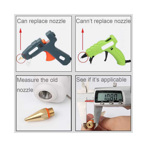 Πιστόλι κόλλας με λεπτή μύτη Power Fine Tip Ακροφύσια χαλκού για θ 1