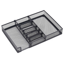 Organiseur de tiroir de bureau, gain de place et matériau robuste pour un rangement de bureau multifonctionnel, 32 x 22 x 4,5 cm