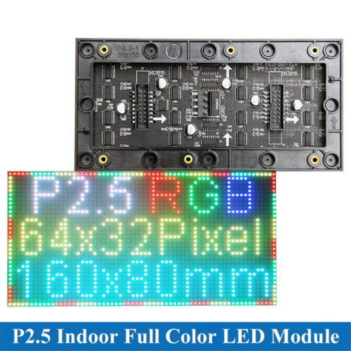 160x80mm P2.5 LED Screen Panel Module 64x32 Pixels 1/16 Scan 3in1 1