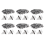 100Pcs Plastic Rivets Clip for E46 E53 E90 E91 E70 Door Panel 1