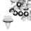 100Pcs Plastic Rivets Clip for E46 E53 E90 E91 E70 Door Panel 3