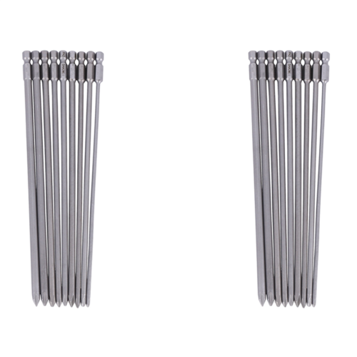 9 stuks 1/4 inch 200 mm kop schroevendraaierbits S2 Power Driver Tools