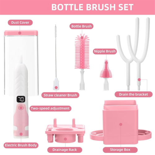 Brosse électrique pour biberons, brosse électrique pour biberons de bébé, B 1