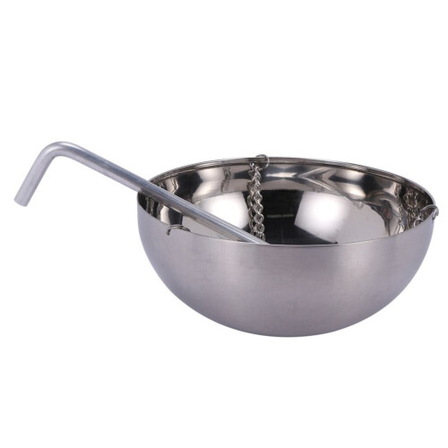 20 cm Dampfbad-Aromaschale aus Edelstahl 2