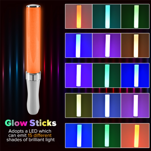 2 LED-Leuchtstäbe, 15 Farben, Konzertrequisiten 2