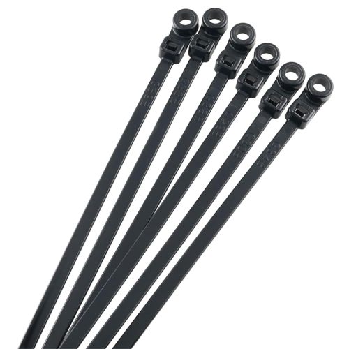 300 Stück wiederverwendbare Kabelbinder mit Schraubloch, Nylon 1