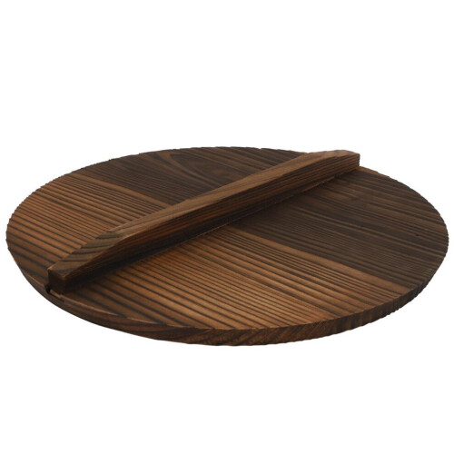 Multifunktionaler Topfdeckel aus Holz mit Griff, 30 cm 2