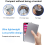 Foldable Mini Bluetooth Keyboard. Portable Ultra-Thin Multi-Device 4