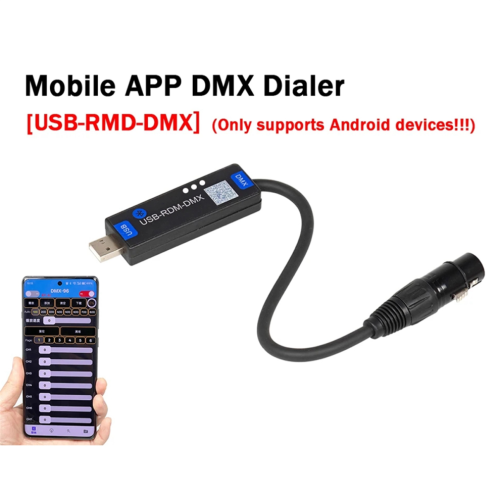 DMX512 USB-RMD - Application mobile de numérotation pour projecteur de scène 1