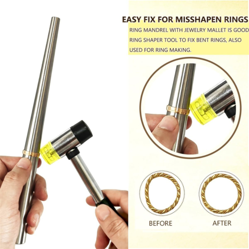 Ring Mandrel Metal Ring Sizer Measuring Tool Ring Size Measurer 2