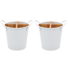 2 portacoltelli da cucina, organizer, colore bianco