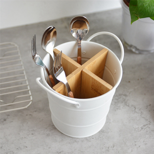 2 portacoltelli da cucina, organizer, colore bianco 2