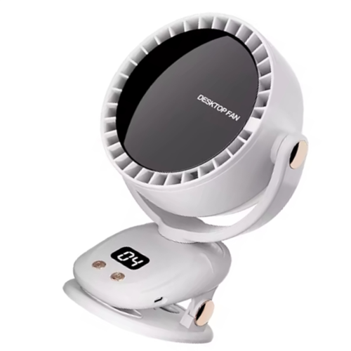 USB Leafless Clip Fan - Wireless Charging for Camping 1