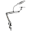 Support de lumière d'appoint LED pour diffusion en direct avec bras robotisé flexible 1