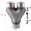 51 63 76MM Y Pipe Double Outlet Muffler Tip 2