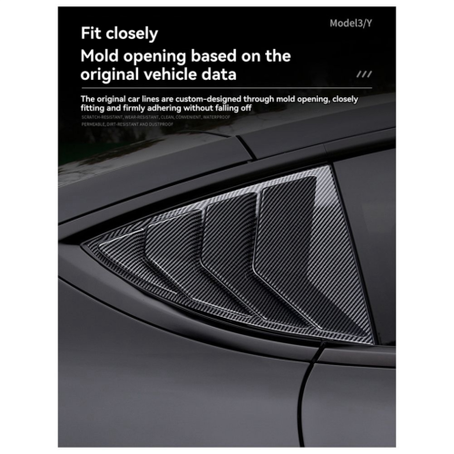 Heckscheibenabdeckung für Model Y in Carbonfaser-Optik 2