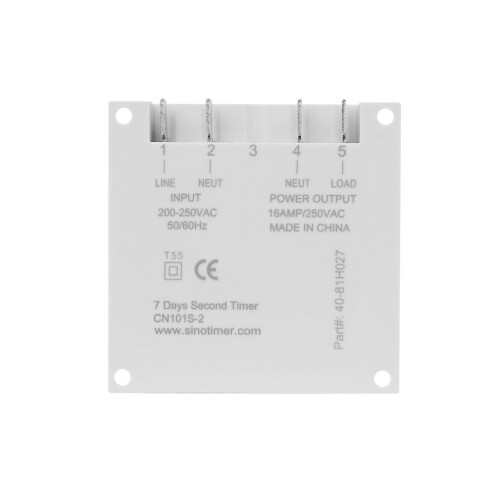 220V digitale LCD-timerschakelaar, wekelijks programmeerbaar 1