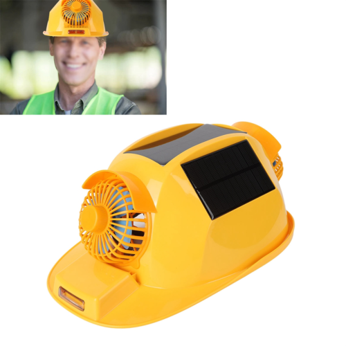 Casco di sicurezza a doppia ventola con luce solare 1