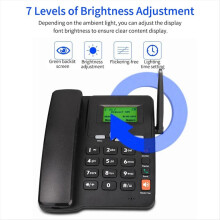 Schnurloses Tischtelefon, unterstützt GSM 850/1800/1900 MHz, EU-Stecker
